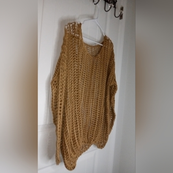 Women's Beige Knit Sweater - Picture 2 of 2
